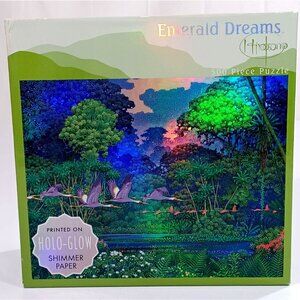 New  Hiro Isono Emerald Dreams 500 Pc Jigsaw Puzzle Ceaco Holographic Art  2005
